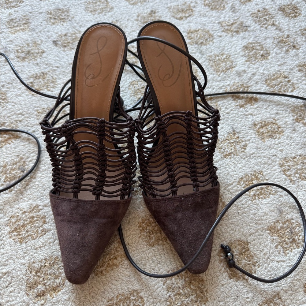 Sam Edelman Dark Brown Strappy Heels
